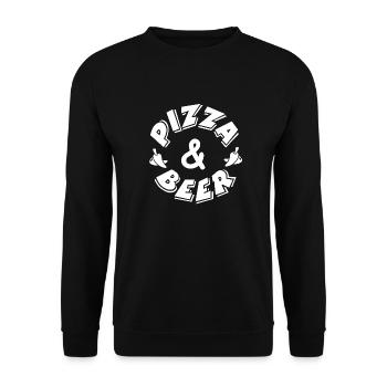 Bière - Sweat-shirt Unisexe - noir - Devant - Alina (178cm) & Michal (187cm)
