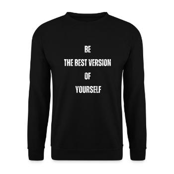 the best version - Unisex Pullover - Schwarz - Vorne - Alina (178cm) & Michal (187cm)