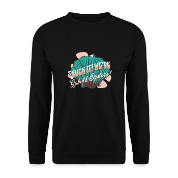 Shellfish Oyster Pearl Seafood Scallop Lover Food - Unisex Pullover - Schwarz - Vorne - Alina (178cm) & Michal (187cm)