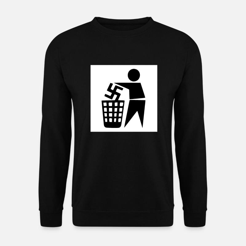 Against Nazis - Unisex Sweatshirt - black