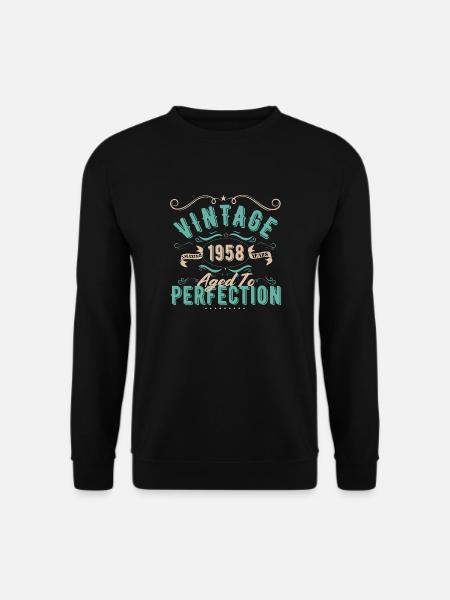 Jahrgang 1958 - 1958 Geburtstagsgeschenk - Unisex Pullover - Schwarz