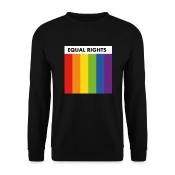Drapeau de la fierté pour l’égalité des droits - Sweat-shirt Unisexe - noir - Devant - Alina (178cm) & Michal (187cm)
