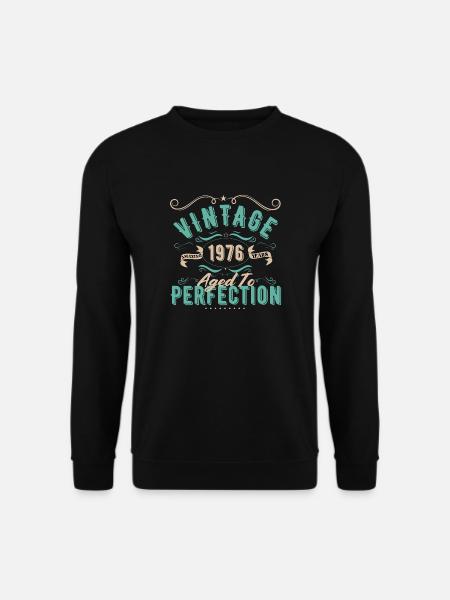 Vintage 1976 - 1976 Birthday Gift - Unisex Sweatshirt - black