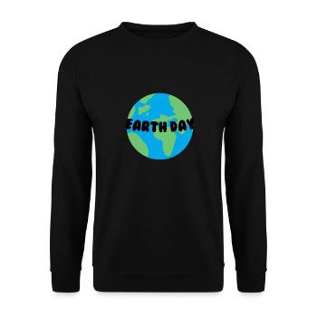 Earth Day - Unisex Pullover - Schwarz - Vorne - Alina (178cm) & Michal (187cm)