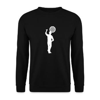 Fléchette Gaucher - Sweat-shirt Unisexe - noir - Devant - Alina (178cm) & Michal (187cm)