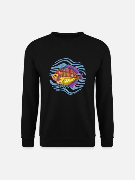 Poisson - Sweat-shirt Unisexe - noir