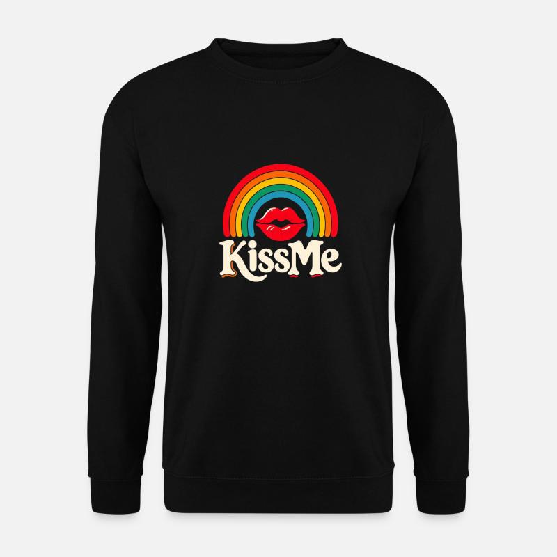 Küss mich LGBT - Unisex Pullover - Schwarz