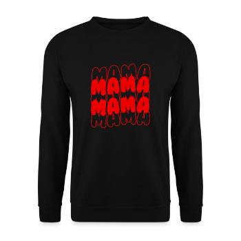 Mama Mama - Unisex Pullover - Schwarz - Vorne - Alina (178cm) & Michal (187cm)