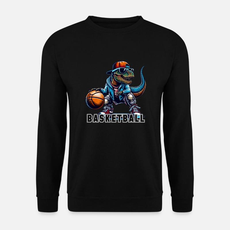 Basketball T-Rex Dinosaur Gift - Unisex Sweatshirt - black