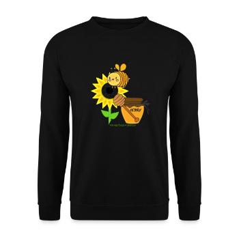 Honey Bee Healthy Life - 20 April - Unisex Sweatshirt - black - Front - Alina (178cm) & Michal (187cm)