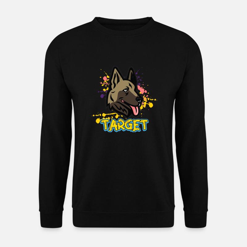 Hund - Fokus - Unisex Pullover - Schwarz