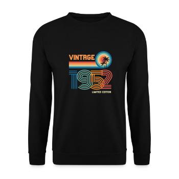 Vintage 1952 limited edition - Sweat-shirt Unisexe - noir - Devant - Alina (178cm) & Michal (187cm)