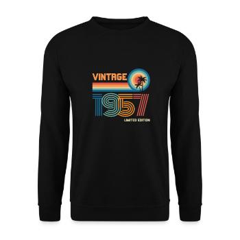 Vintage 1957 limited edition - Sweat-shirt Unisexe - noir - Devant - Alina (178cm) & Michal (187cm)