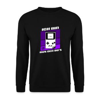 I'm from the 80s - Unisex Sweatshirt - black - Front - Alina (178cm) & Michal (187cm)
