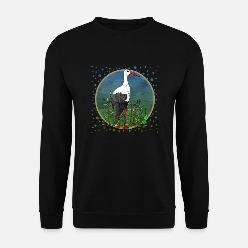 Storchenvogel - Unisex Pullover - Schwarz