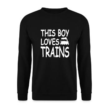 Eisenbahn - Unisex Pullover - Schwarz - Vorne - Alina (178cm) & Michal (187cm)
