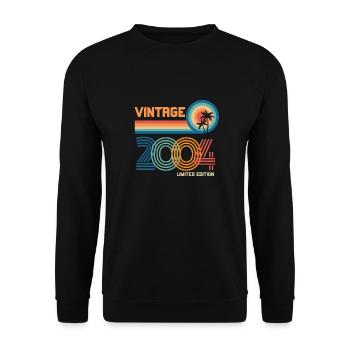 Vintage 2004 limited edition - Unisex Sweatshirt - black - Front - Alina (178cm) & Michal (187cm)