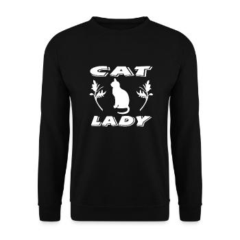 Chat - Sweat-shirt Unisexe - noir - Devant - Alina (178cm) & Michal (187cm)