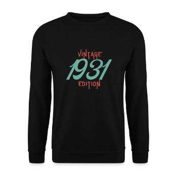 Vintage 1931 Edition - Unisex Sweatshirt - black - Front - Alina (178cm) & Michal (187cm)