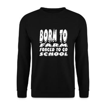 Ferme - Sweat-shirt Unisexe - noir - Devant - Alina (178cm) & Michal (187cm)