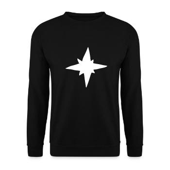 Star cartoon symbol - Unisex Sweatshirt - black - Front - Alina (178cm) & Michal (187cm)