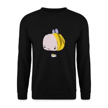 La petite ouvrière - Sweat-shirt Unisexe - noir - Devant - Alina (178cm) & Michal (187cm)