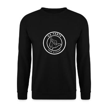 Ça farte team kitesurf - Sweat-shirt Unisexe - noir - Devant - Alina (178cm) & Michal (187cm)