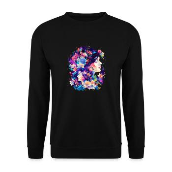Mother and daughter - Unisex Sweatshirt - black - Front - Alina (178cm) & Michal (187cm)