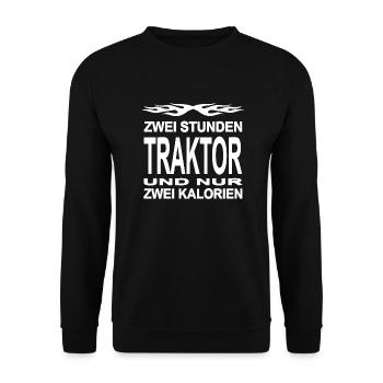 Traktor - Unisex Pullover - Schwarz - Vorne - Alina (178cm) & Michal (187cm)