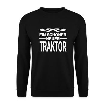 Traktor - Unisex Pullover - Schwarz - Vorne - Alina (178cm) & Michal (187cm)