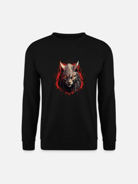 Wolf's Gaze of Penetration - Unisex Sweatshirt - black
