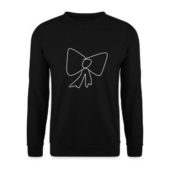 Loop Icon Pattern - Unisex Sweatshirt - black - Front - Alina (178cm) & Michal (187cm)