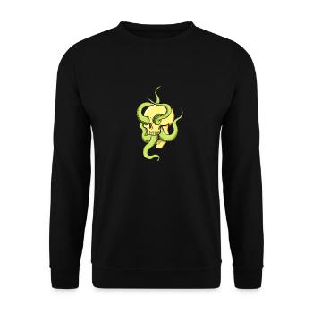 Crâne à tentacules - Sweat-shirt Unisexe - noir - Devant - Alina (178cm) & Michal (187cm)