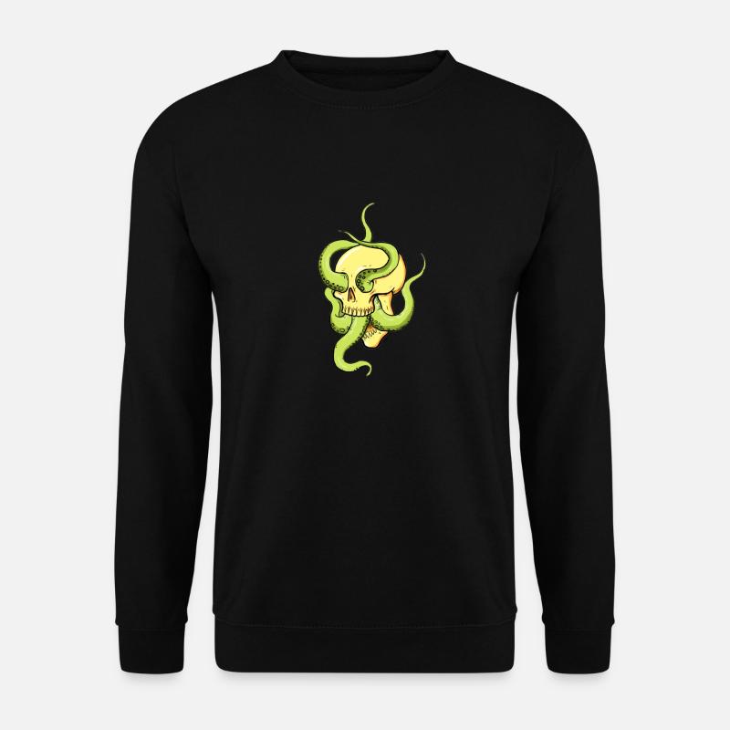 Skull with tentacles - Unisex Sweatshirt - black