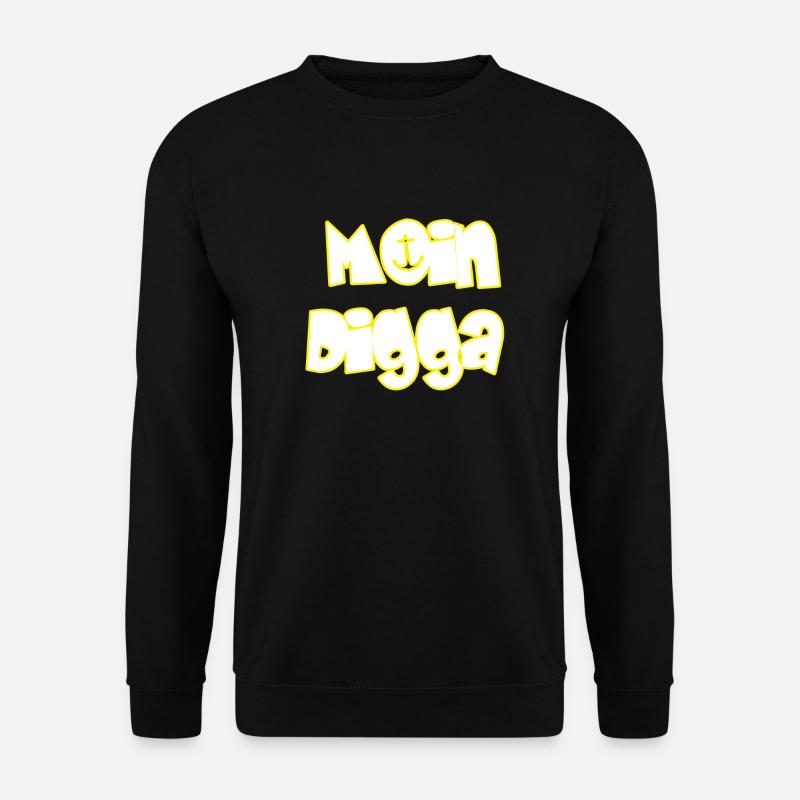Moin Digga - Unisex Pullover - Schwarz