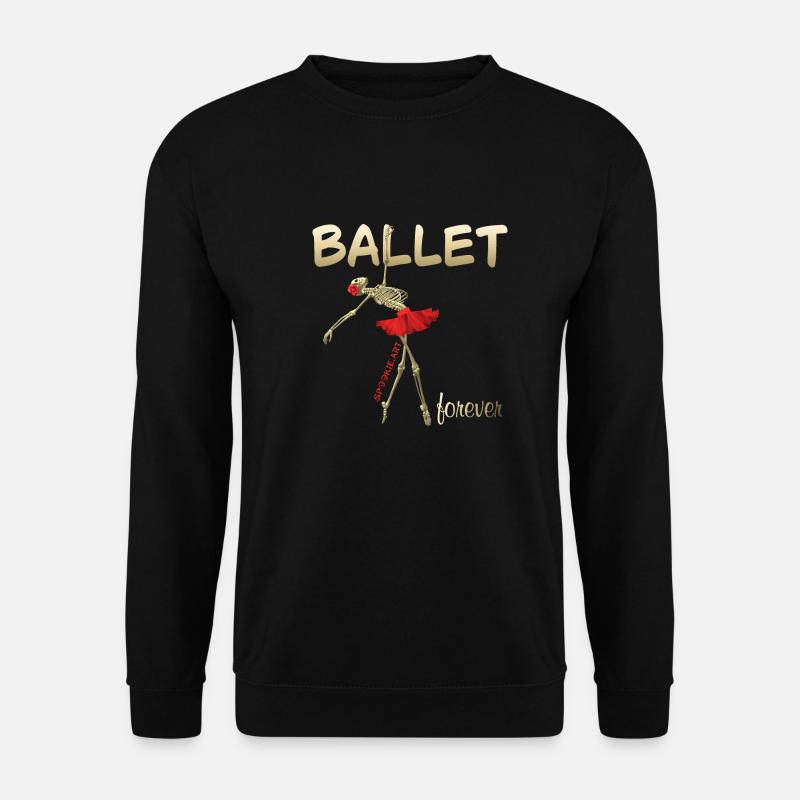 Skeleton - forever ballet - Unisex Sweatshirt - black