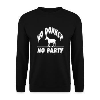 Âne - Sweat-shirt Unisexe - noir - Devant - Alina (178cm) & Michal (187cm)