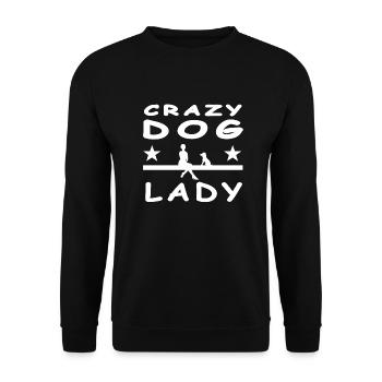 Dog - Unisex Sweatshirt - black - Front - Alina (178cm) & Michal (187cm)