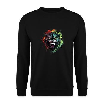 Powerful elegance with every step - Unisex Sweatshirt - black - Front - Alina (178cm) & Michal (187cm)