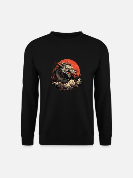 Dragon God of Water - Unisex Sweatshirt - black
