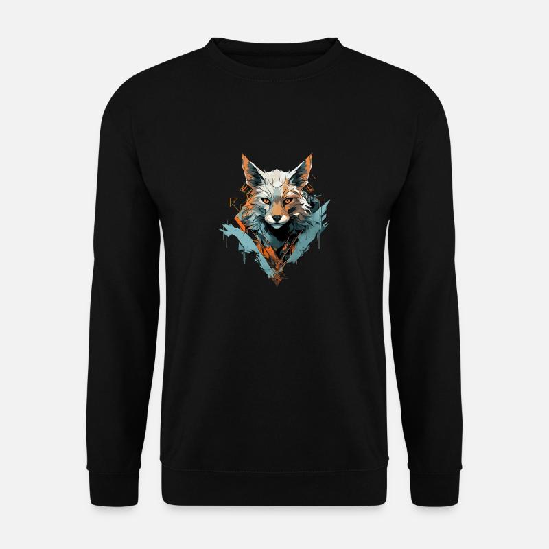 Fox whispers elegance - Unisex Sweatshirt - black