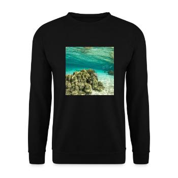 Ocean life - Unisex Pullover - Schwarz - Vorne - Alina (178cm) & Michal (187cm)