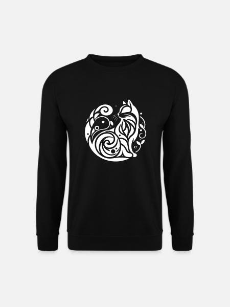 kat kat katte kæledyr søde søde dyr kæledyr - Unisex sweater - sort