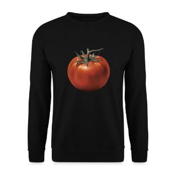 Tomate rouge - Sweat-shirt Unisexe - noir - Devant - Alina (178cm) & Michal (187cm)