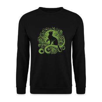 Chat, Chat, Chats, Animaux De Compagnie, Animal De Compagnie, Mignon, Animal, Animal De Compagnie - Sweat-shirt Unisexe - noir - Devant - Alina (178cm) & Michal (187cm)