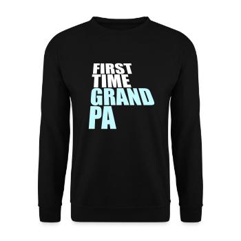Première fois grand-père Meilleur grand-père Grand-père Amour Grand-père - Sweat-shirt Unisexe - noir - Devant - Alina (178cm) & Michal (187cm)