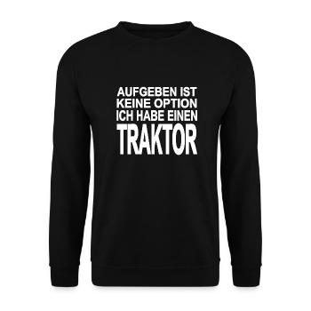 Traktor - Unisex Pullover - Schwarz - Vorne - Alina (178cm) & Michal (187cm)