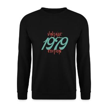 Jahrgang Ausgabe 1979 - Unisex Pullover - Schwarz - Vorne - Alina (178cm) & Michal (187cm)