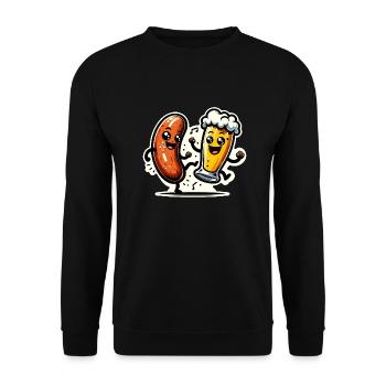 Danse des goûts - Sweat-shirt Unisexe - noir - Devant - Alina (178cm) & Michal (187cm)