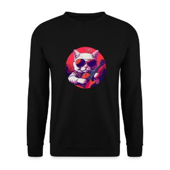 Tabby Tunes - Unisex Sweatshirt - black - Front - Alina (178cm) & Michal (187cm)